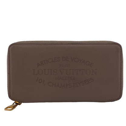LOUIS VUITTON Long Wallet Purse M58209 leather Brown Zip Around Portefeuille Jena Women(Unisex) Used Authentic
