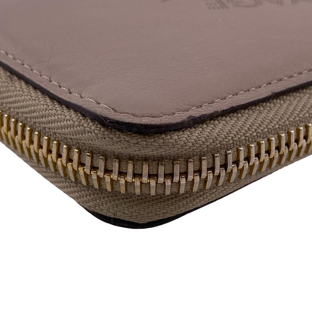 LOUIS VUITTON Long Wallet Purse M58209 leather Brown Zip Around Portefeuille Jena Women(Unisex) Used Authentic