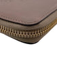 LOUIS VUITTON Long Wallet Purse M58209 leather Brown Zip Around Portefeuille Jena Women(Unisex) Used Authentic