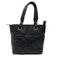 CHANEL Handbag PVC, Leather black Matrasse Paris Biarritz PM