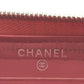 CHANEL Coin case leather pink Caviar skin Vstitch