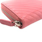 CHANEL Coin case leather pink Caviar skin Vstitch