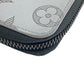 LOUIS VUITTON Long Wallet Purse M81384 leather gray Monogram shadow Vertical Zippy wallet mens Used Authentic