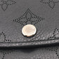 LOUIS VUITTON Long Wallet Purse M60143 leather black Mahina Portefeuille Iris Women Used Authentic