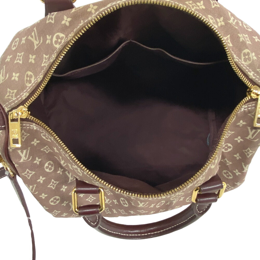 LOUIS VUITTON Handbag M56704 Leather, Canvas sepia Women Used Authentic
