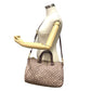 LOUIS VUITTON Handbag M56704 Leather, Canvas sepia Women Used Authentic
