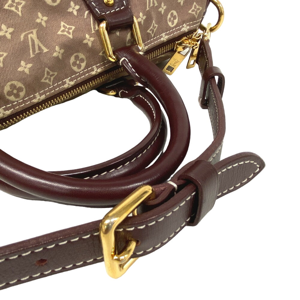 LOUIS VUITTON Handbag M56704 Leather, Canvas sepia Women Used Authentic