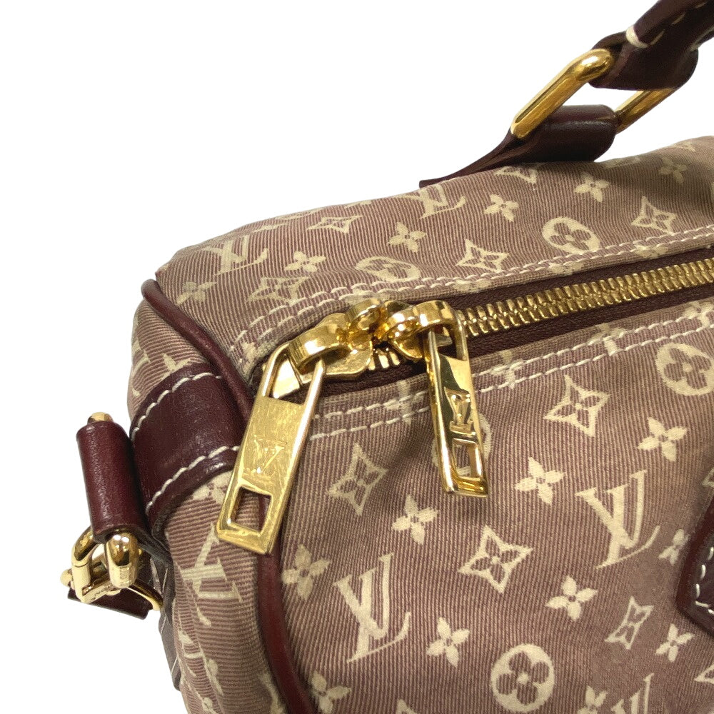 LOUIS VUITTON Handbag M56704 Leather, Canvas sepia Women Used Authentic