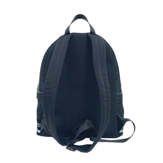 FENDI Backpack 7VZ042 Polyester, Leather black mesh Zucca mens(Unisex) Used Authentic