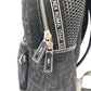 FENDI Backpack 7VZ042 Polyester, Leather black mesh Zucca mens(Unisex) Used Authentic