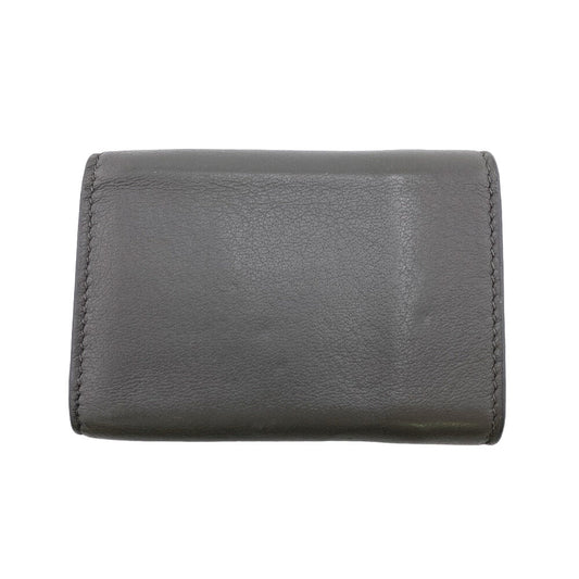 BALENCIAGA Tri-fold wallet 391446 leather gray Paper mini