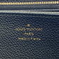 LOUIS VUITTON Long Wallet Purse M64805 leather black Zip Around Monogram Ann Platt Zippy wallet Women Used Authentic