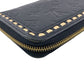 LOUIS VUITTON Long Wallet Purse M64805 leather black Zip Around Monogram Ann Platt Zippy wallet Women Used Authentic