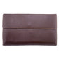 LOEWE Long Wallet Purse leather Brown W Hook Wallet Vintage mens Used Authentic
