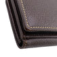 LOEWE Long Wallet Purse leather Brown W Hook Wallet Vintage mens Used Authentic