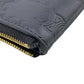 CELINE Coin case leather black Triomphe