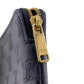 CELINE Coin case leather black Triomphe