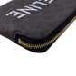 CELINE Coin case PVC black Triomphe Women(Unisex) Used Authentic