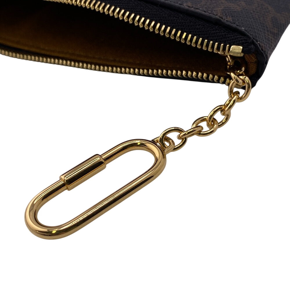 CELINE Coin case PVC black Triomphe Women(Unisex) Used Authentic