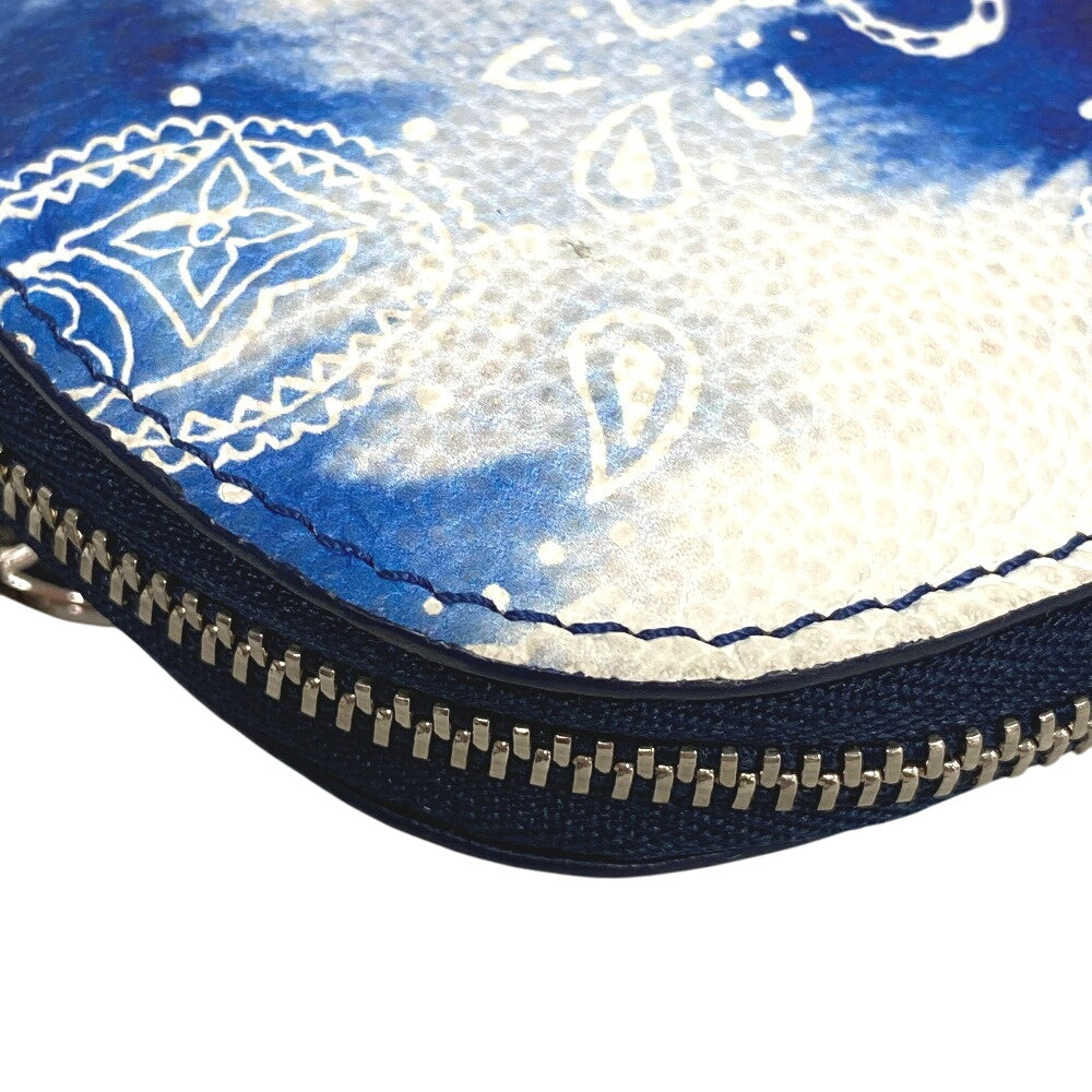 LOUIS VUITTON Pouch M81410 PVC blue Monogram HIGH 5 mens Used Authentic