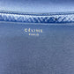 CELINE Shoulder Bag leather Navy medium Classic box Women Used Authentic