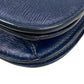 CELINE Shoulder Bag leather Navy medium Classic box Women Used Authentic