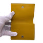 FENDI Tri-fold wallet 7M0280 leather yellow Compact wallet FF logo Women Used Authentic