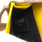 FENDI Tri-fold wallet 7M0280 leather yellow Compact wallet FF logo Women Used Authentic