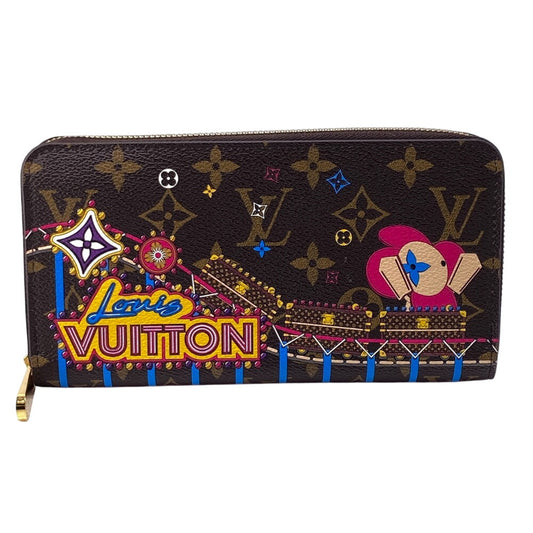 LOUIS VUITTON Long Wallet Purse M69750 Monogram Brown Vivienne Monogram Zip Around Women Used Authentic