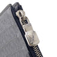 LOUIS VUITTON Coin case M30839 Taiga , Llama Silver Monogram Coin card holder mens Used Authentic