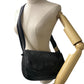 GUCCI Sling bag Nylon, Leather black GG nylon unisex(Unisex) Used Authentic
