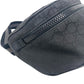 GUCCI Sling bag Nylon, Leather black GG nylon unisex(Unisex) Used Authentic