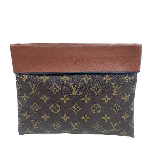 LOUIS VUITTON Pochette M64035 Monogram, Leather Brown Monogram Pochette Tuileries unisex(Unisex) Used Authentic