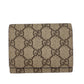 GUCCI Tri-fold wallet 769225 PVC, Leather beige GG Supreme GG Details(Unisex) Used Authentic