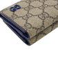 GUCCI Tri-fold wallet 769225 PVC, Leather beige GG Supreme GG Details(Unisex) Used Authentic