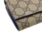 GUCCI Tri-fold wallet 769225 PVC, Leather beige GG Supreme GG Details(Unisex) Used Authentic