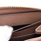 GUCCI Long Wallet Purse 456117 Calfskin Dusty Pink Zip Around GG Marmont GG Supreme Women Used Authentic