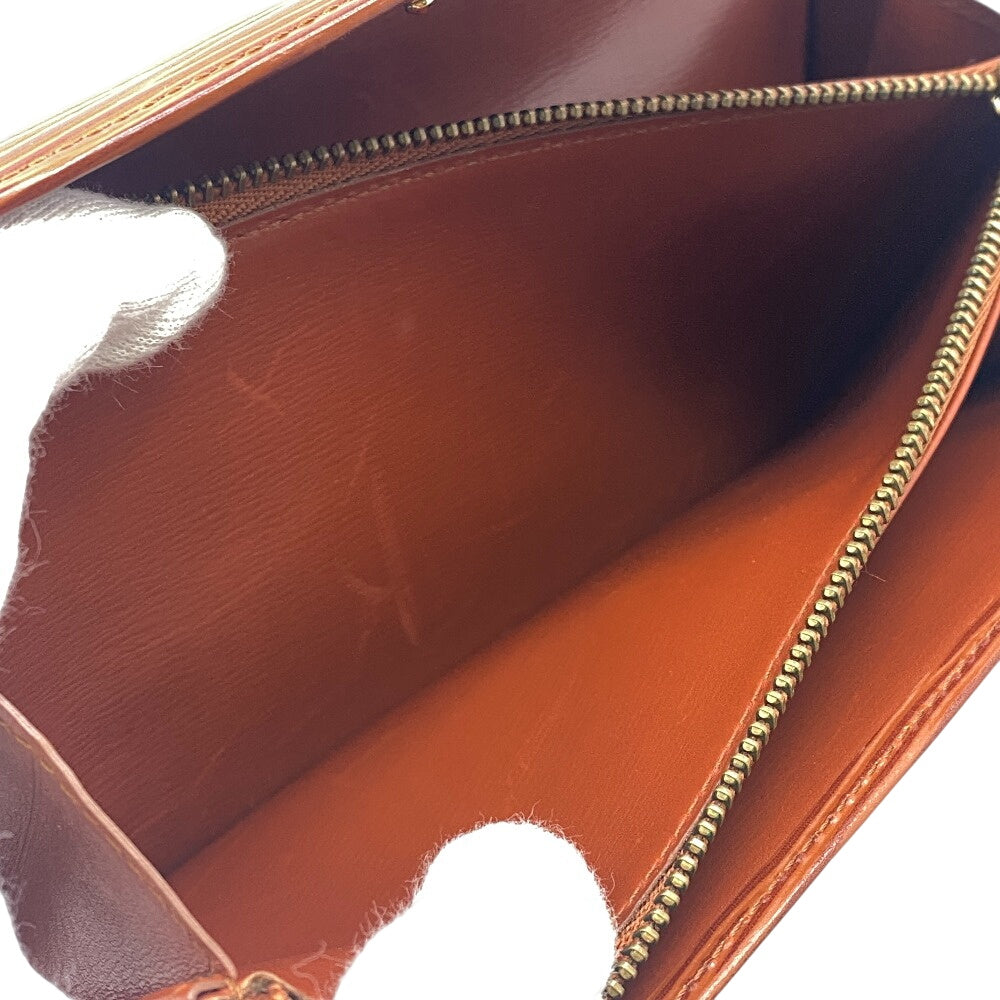 LOUIS VUITTON Long Wallet Purse M6359I Tobaco leather Brown 1 Epi Porto Monnet Credit Pochette(Unisex) Used Authentic