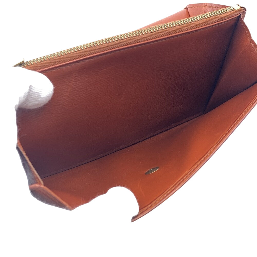 LOUIS VUITTON Long Wallet Purse M6359I Tobaco leather Brown 1 Epi Porto Monnet Credit Pochette(Unisex) Used Authentic