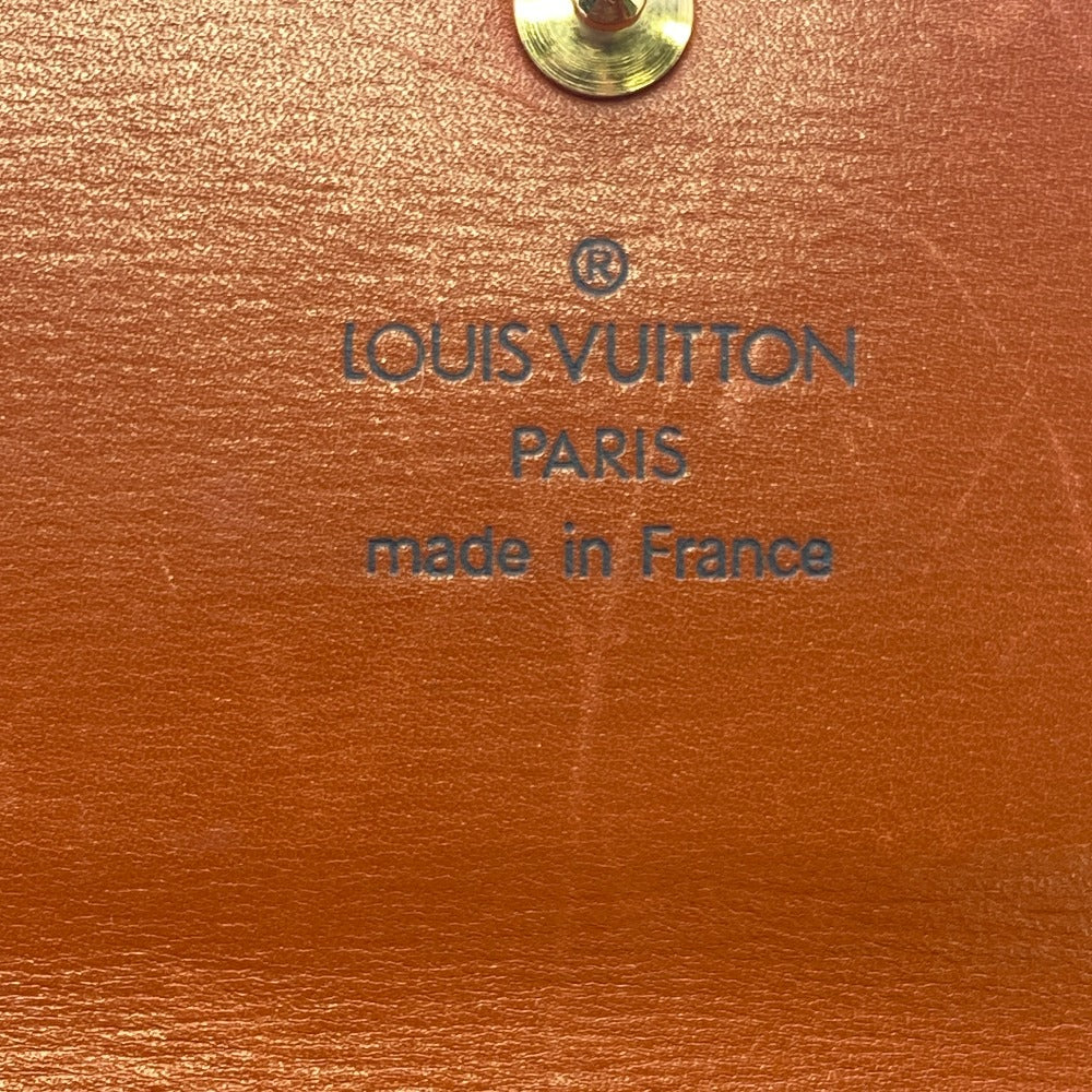 LOUIS VUITTON Long Wallet Purse M6359I Tobaco leather Brown 1 Epi Porto Monnet Credit Pochette(Unisex) Used Authentic