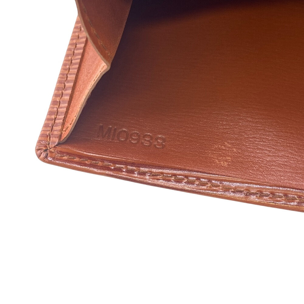 LOUIS VUITTON Long Wallet Purse M6359I Tobaco leather Brown 1 Epi Porto Monnet Credit Pochette(Unisex) Used Authentic