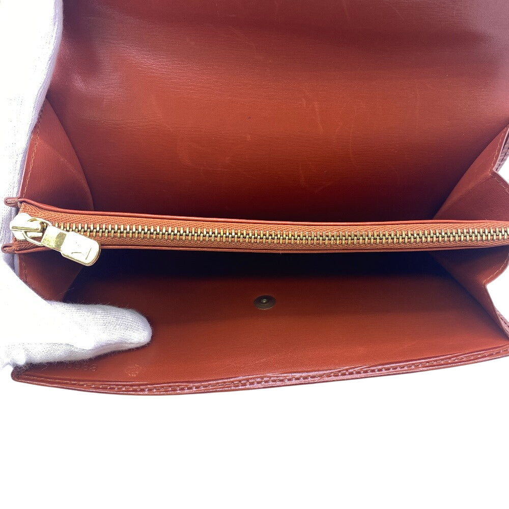 LOUIS VUITTON Long Wallet Purse M6359I Tobaco leather Brown 1 Epi Porto Monnet Credit Pochette(Unisex) Used Authentic