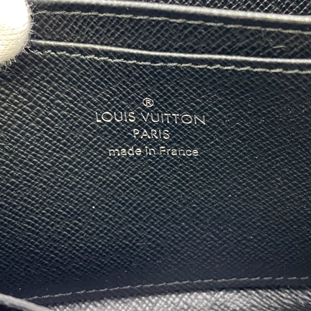 LOUIS VUITTON Coin case M60152 leather black 1 Epi Zip around purse mens(Unisex) Used Authentic