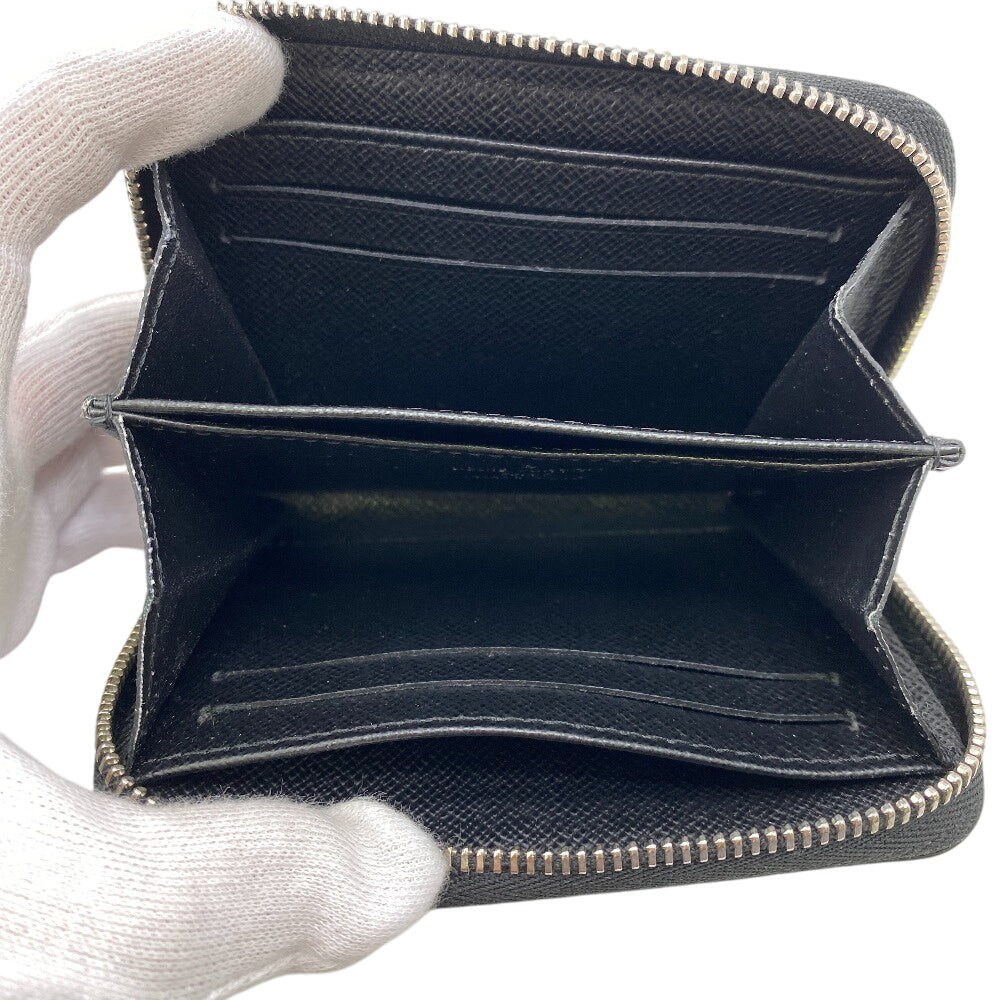 LOUIS VUITTON Coin case M60152 leather black 1 Epi Zip around purse mens(Unisex) Used Authentic
