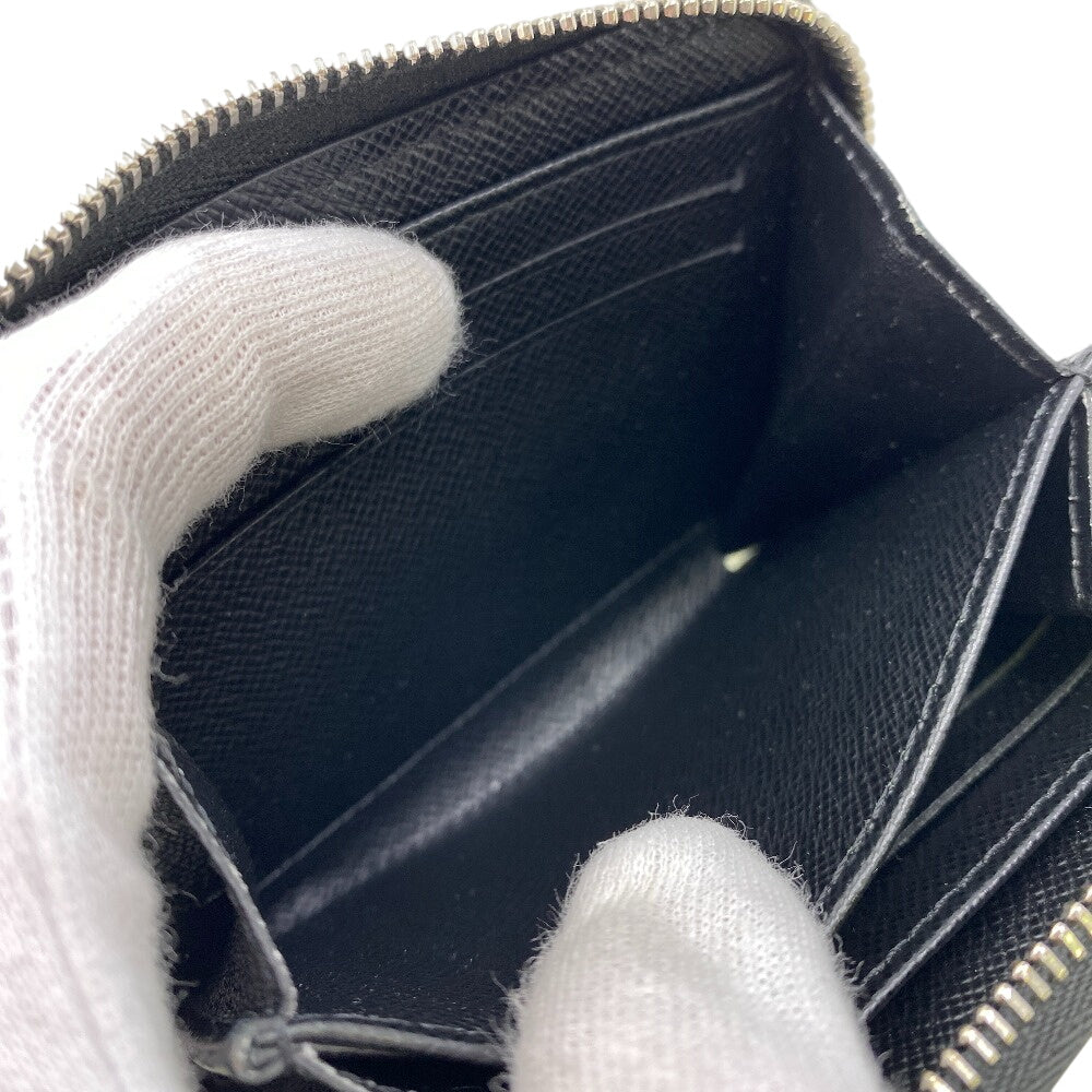 LOUIS VUITTON Coin case M60152 leather black 1 Epi Zip around purse mens(Unisex) Used Authentic