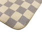 LOUIS VUITTON Pouch N41361 leather white Damier Azur Never full Women(Unisex) Used Authentic