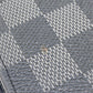 LOUIS VUITTON Long Wallet Purse N62227 leather black Damier Grafitte Ron mens Used Authentic