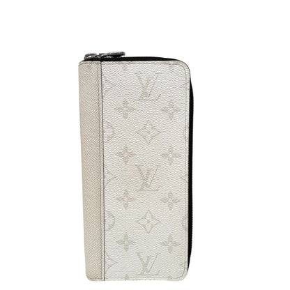 LOUIS VUITTON Long Wallet Purse M31078 leather white Taigalama Zippy Wallet Vertical Women Used Authentic