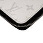 LOUIS VUITTON Long Wallet Purse M31078 leather white Taigalama Zippy Wallet Vertical Women Used Authentic