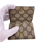 GUCCI Tri-fold wallet 681700 PVC coated canvas beige Balenciaga Compact Wallet GG Supreme logo The Hacker Women Used Authentic